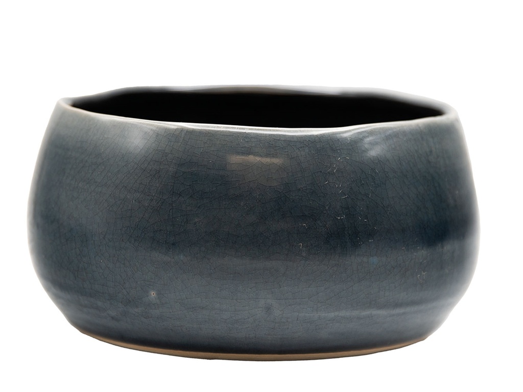 [IP-J16242NBL-A-C4] JEWEL FREEFORM BOWL, NORDIC BLUE, 8.5" X 8.5" X 4.0", SOLD IN CASE OF 4