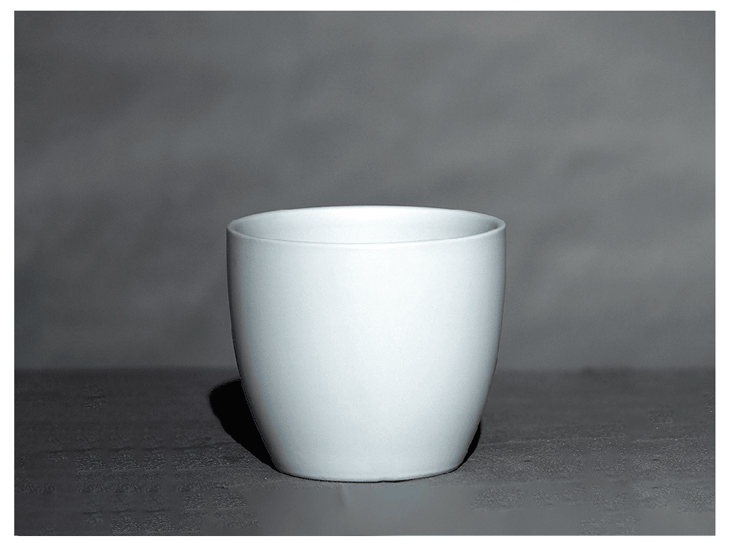 [IP-MC2020MLB-C12] PEACE LILY CACHE POT, MATTE LIGHT BLUE, 5.5"X4.5", SOLD IN CASE OF 12