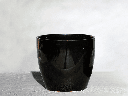 PEACE LILY CACHE POT, GLOSSY BLACK, 6.5"X5.5", SOLD IN CASE OF 8