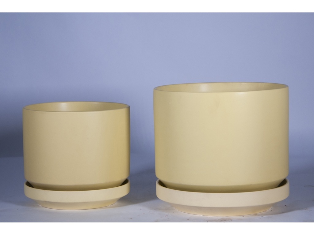 [IP-MD2058AFL-C2] MELROSE M-MODERN PLANTER, ANISE FLOWER, 10.0"x10.5", SOLD IN CASE OF 2