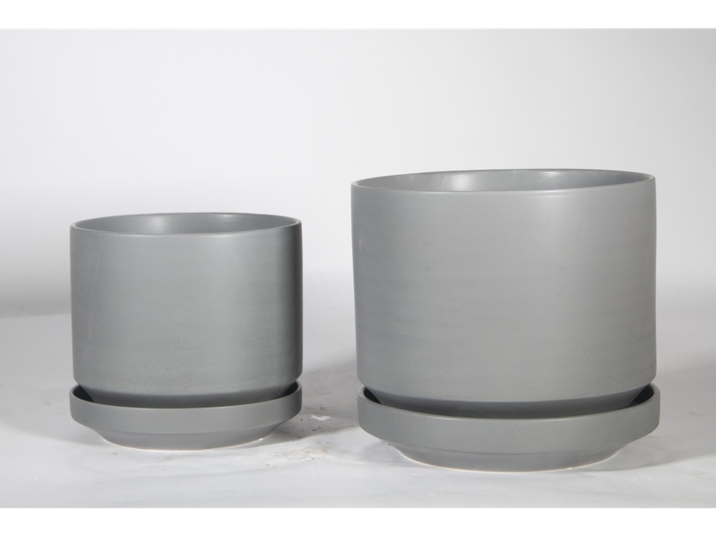 [IP-MD2058JGY-C2] MELROSE M-MODERN PLANTER, JUST GREY, 10.0"x10.5", SOLD IN CASE OF 2