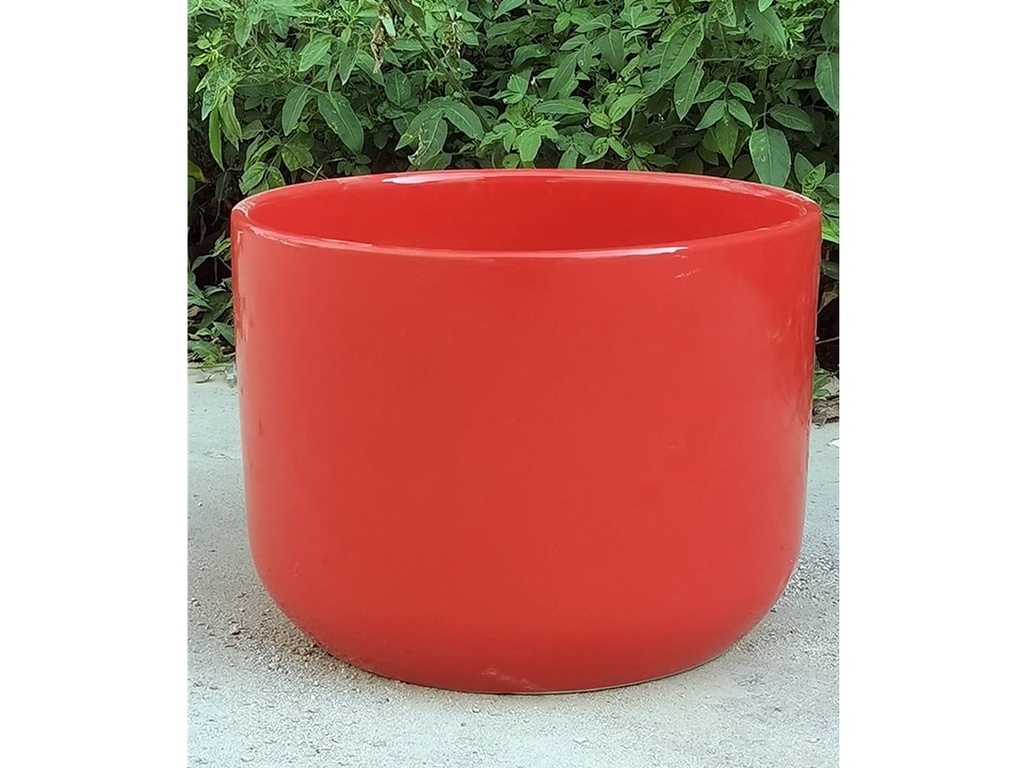 [PC-3310CSB-S3] LYNX PLANTER, CRIMSON BRIGHT, SET OF 3- 16.0"X12.0", 13.0"X10.0", 10.0"X9.0"