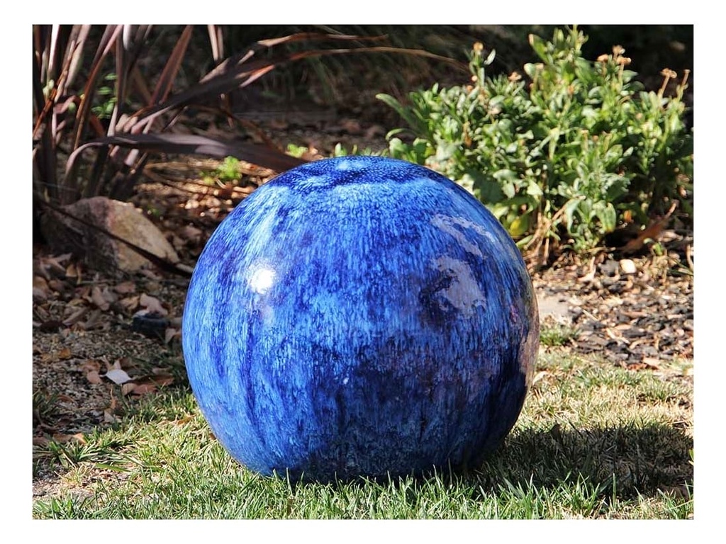 [PF-A5000BSB-B] DECORATIVE SPHERE,  BLOSSOM BLUE, 16"