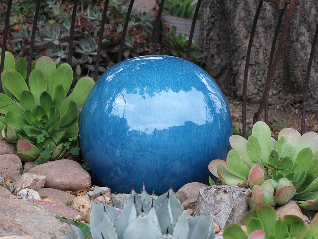 [PV-A500FAQ-A] DECORATIVE SPHERE,  FALLING AQUA, 16"
