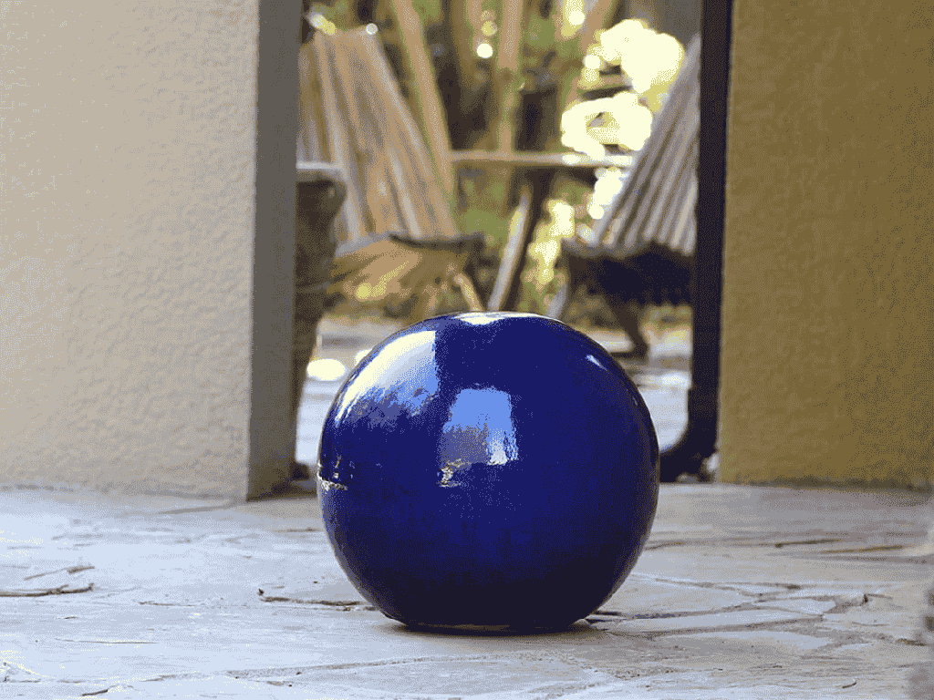 [PV-A500FB-B] DECORATIVE SPHERE, FALLING BLUE, 12"