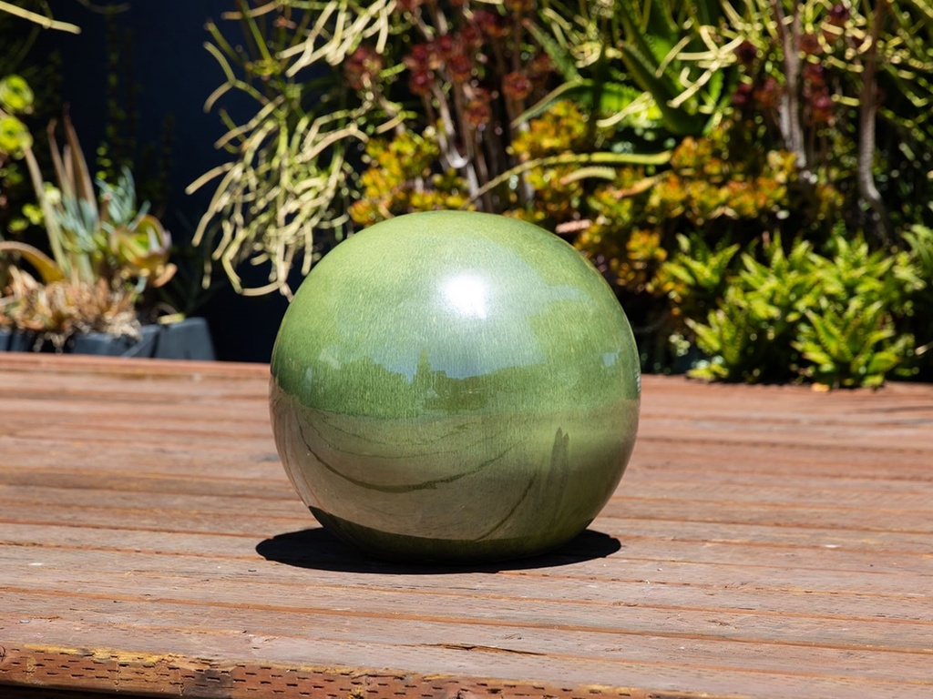 [PV-A500MSG-B] DECORATIVE SPHERE, MOSSY GREEN, SIZE B, 12.0"