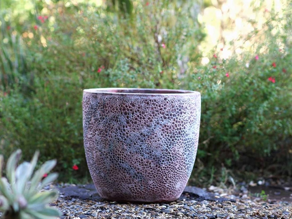 [PV-CG804CRR-S4] COCO POTS, CORAL REEF RED, SET OF 4- 23"X20", 19"X17", 15'X13", 12"X11"