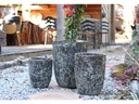 TALL MILANO CONE PLANTERS, CORAL GREY, SET OF 3- 17"X23", 13"X18", 11"X14