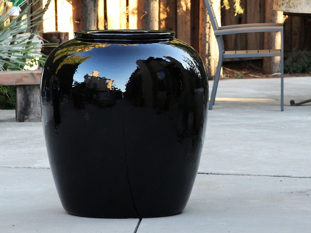[PV-LB5961BK-A] PATTAYA JAR, BLACK, 35.5"x36.5"