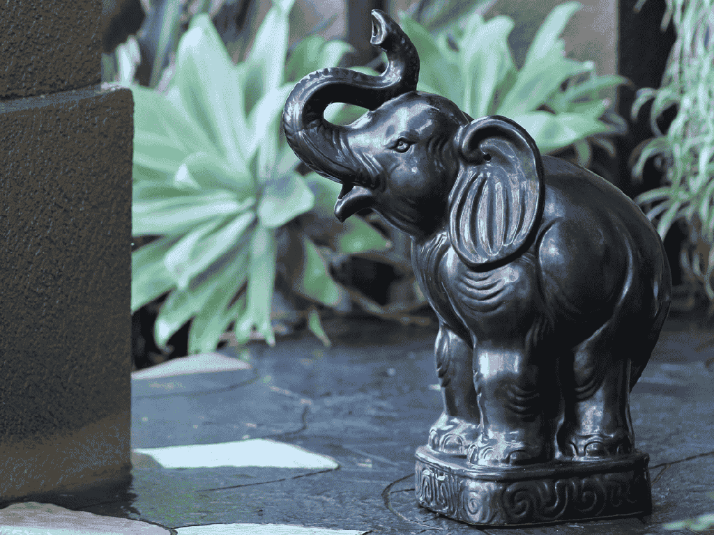 [PV-LBST28MK] ELEPHANT, MATTE BLACK 16.0"X11.5"X30.0"