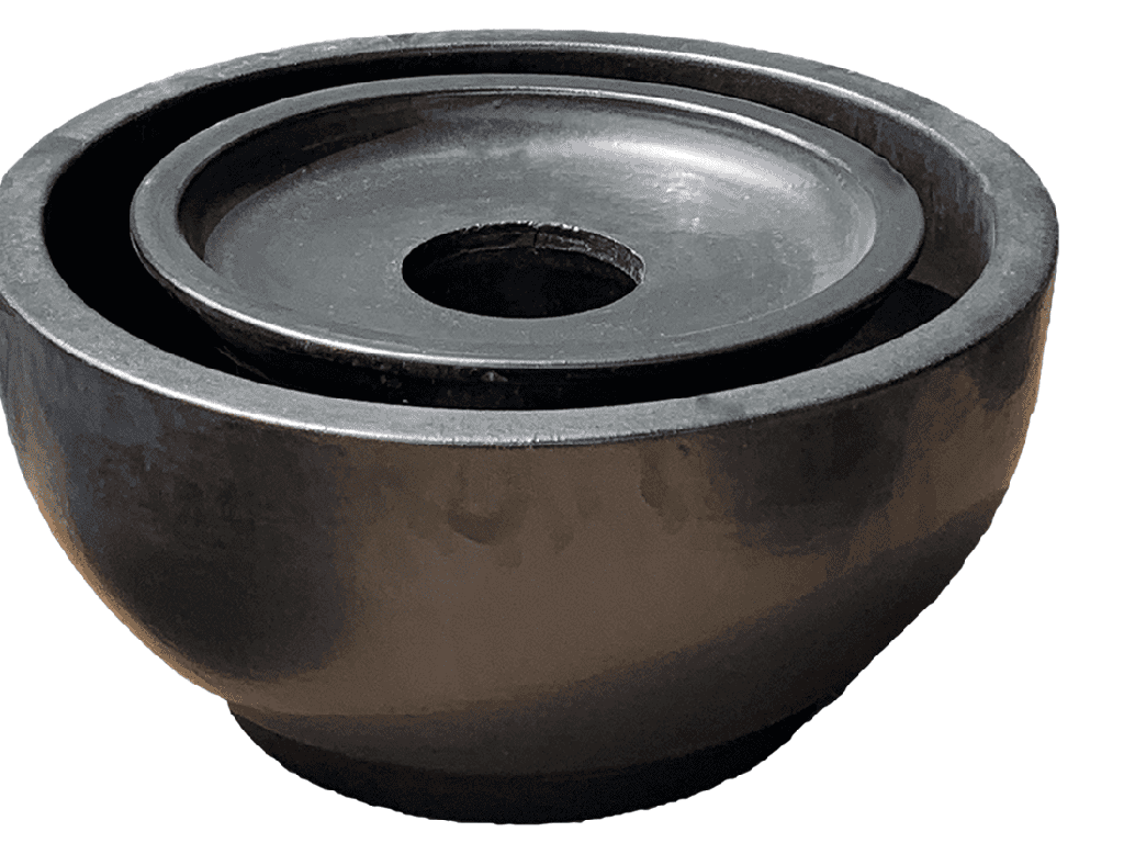 [PV-LBWB5218MK-B] FOUNTAIN BOWL WITH COVER, MATTE BLACK, SIZE B - 23.5" X 12.0"