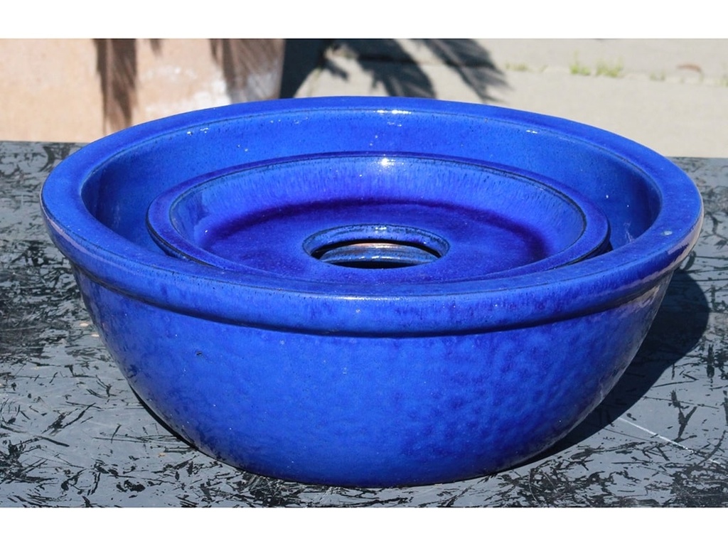 [PV-LBWB5598FB] FOUNTAIN BASE WITH COVER, FALLING BLUE 24.5"x8.5"