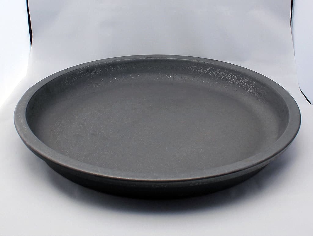 [PV-SCR02MBK] ROUND SAUCER, MATTE BLACK, OD 19", ID 16"