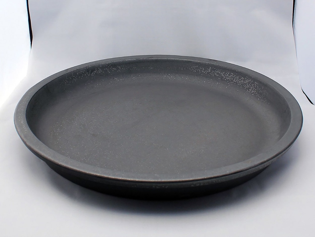 [PV-SCR02MK] ROUND SAUCER, MATTE BLACK, OD 19", ID 16"