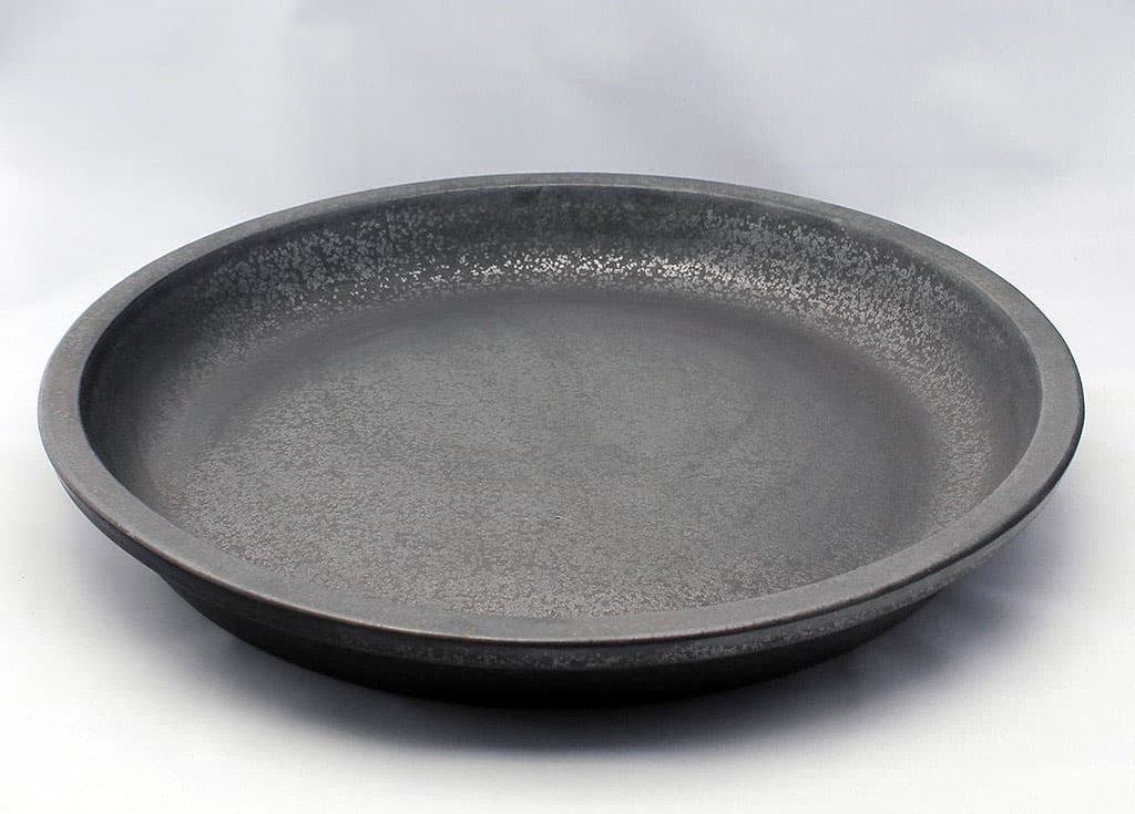 [PV-SCR03MBK] ROUND SAUCER, MATTE BLACK, OD 15", ID 12"