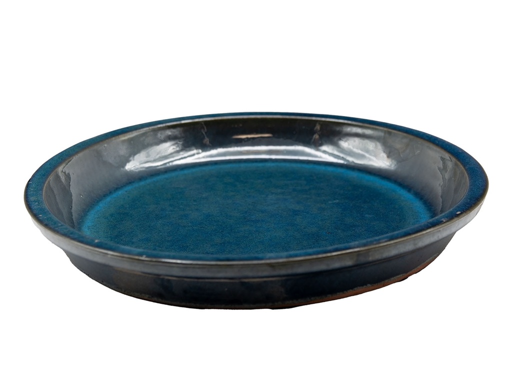 [PV-SCR04GNM] ROUND SAUCER, GREEN  MIRAGE, OD 13", ID 10"