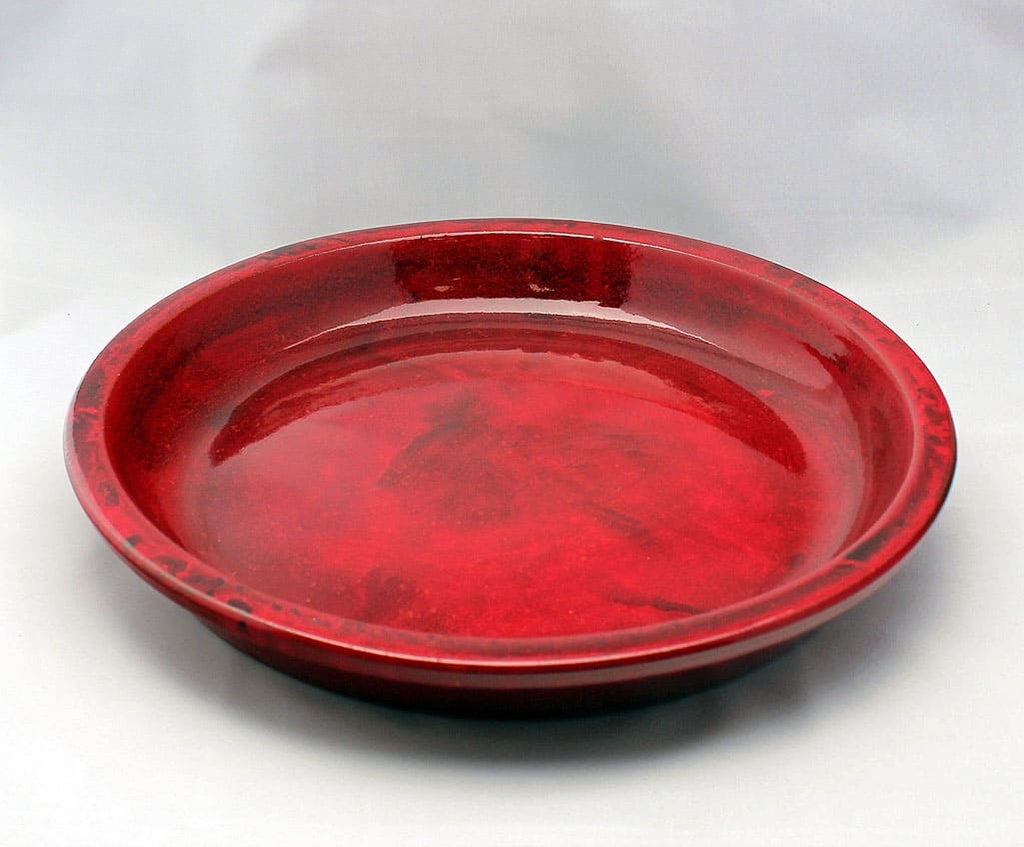 [PV-SCR04LRD] ROUND SAUCER, LAVISH RED, OD 13", ID 10"
