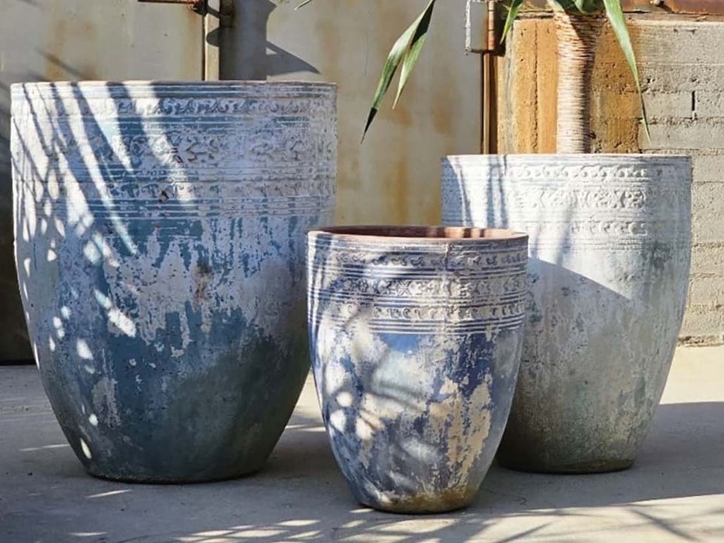 [PV-TS2262ATS-S3] CONO DE BARRO, ATLANTIS SKY, SET OF 3- 26.5"X30.5", 20.5"X26.0", 17.0"X21.0"