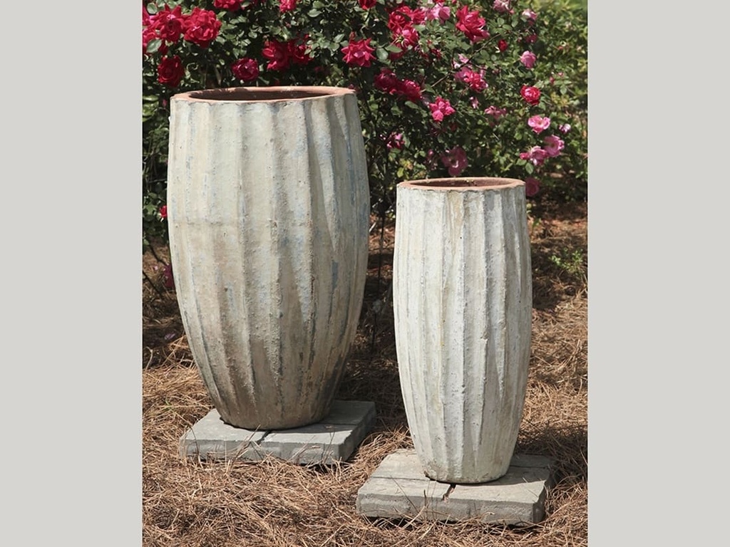 [PV-TS2283ATS-S2] VASE DEL MESON, ATLANTIS SKY, SET OF 2- 17.0"X31.0", 11.0"X26.0"