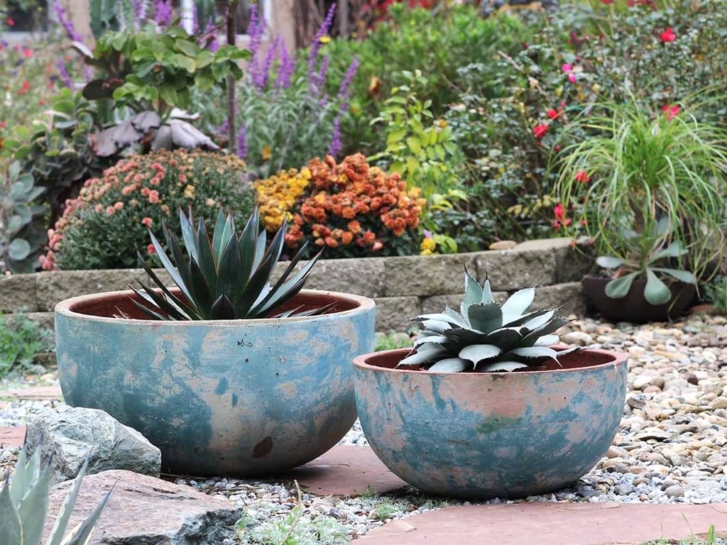 [PV-TS2350ATS-S2] HIMALAYAN BOWL, ATLANTIS SKY, SET OF 2 - 23.0"X8.0", 19.5"X6.0"