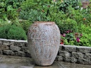 AMPHORA AFRICANA, HEIRLOOM WHITE 24.5"x32.0", TOP OD: 16.0", ID:13.5"