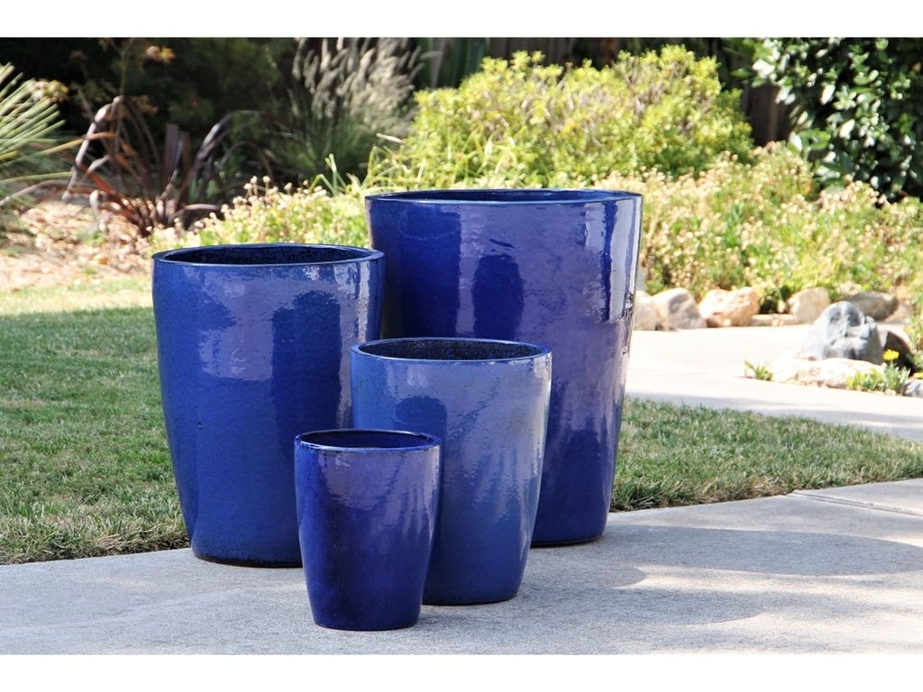 [PY-1579FBL-S4] PAMPLONA PLANTER, FALLING BLUE, SET OF 4- 22.0"X27.0", 18.0"X23.0", 14.0"X18.0", 11.0"X13.5.0"