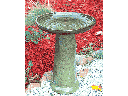 VORTEX BIRDBATH/LOCKING TOP, TROPICAL GREEN, 15"X19"