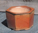HEXAGON SW POT, OXIDE, SIZE A 6.25" x 5.5" (SOLD IN CASE OF 6)