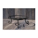 DOUBLE RING IRON STAND 15" X 12" HEIGHT