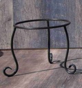 IRON SINGLE RING STAND, 12"X12"
