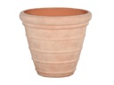ROPE LINE PLANTER, ITALIAN TERRA COTTA, 20.5"X18.0"