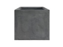 CUBE PLANTER CEMENT GREY, SET OF 4-17.5"x17", 14"x14", 12"x11.5", 9.5"x8.5"
