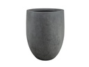MILANO TALL FIBER PLANTER, CEMENT  GREY, SET OF 2 - 21.5" X 27.0". 17.0" X 21.5"