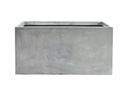 RECTANGULAR FIBER PLANTER, CEMENT LIGHT, SET OF 3 - 32.0" X 13.0" X 15.5", 24.0" X 10.5" X 12.0", 19.5"x7.5"x8.0", BCD