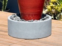 FOUNTAIN BASE COVER, CONCRETE LIGHT GREY, 37.5"X37.5"X 12"H,