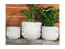 CORRUGATED CUP PLANTER GREY CONCRETE 6.0_X5.0_ SOLD IN CASE OF 8