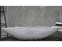 CANOE CONCRETE PLANT VESSEL LARGE,POLISH CONCRETE,4 PCS/CASE, 22.5"X5.5"X4.5"