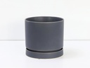 CARMEL ATTACHED SAUCERS PLANTERS, MIDNIGHT BLUE, 6.0"X5.5", CASE OF 6