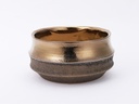 SANTA BARBARA BOWLS, RUSTIC GOLD, 7.5"X4.0", CASE OF 4