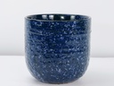PEBBLE BEACH PLANTER, INDIGO SPLASH, 6.5"X6.0", CASE OF 4