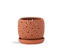 RAIN DROP ORCHID PLANTER, SAND CANYON CLAY, 6.0"X5.5", CASE OF 6