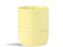 URBAN DWELLER SELF-WATERING POT, PASTEL YELLOW, 5.0"X5.5", CASE OF 6
