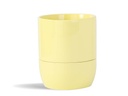 URBAN DWELLER SELF-WATERING POT, PASTEL YELLOW, 5.0"X5.5", CASE OF 8