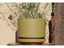 MELROSE M-MODERN PLANTER, MAGNOLIA, 10.0"x10.5", SOLD IN CASE OF 2