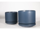 MELROSE M-MODERN PLANTER, NAVY BLUE, 10.0"x10.5", SOLD IN CASE OF 2