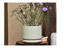 MELROSE M-MODERN PLANTER, WHISPER WHITE, 10.0"x10.5", SOLD IN CASE OF 2