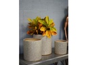 DRACAENA PLANTER, TERRAZZO TAN, SET OF 3- 16"X16", 13"X13", 10.5"X10"