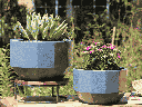 APOLLO PLANTER , TWILIGHT BLUE, 14.0"x8.5" 12.0"x7.5"
