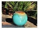 DECORATIVE SPHERE, GOLD TURQUOISE, 16"