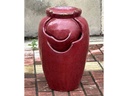 TEA GARDEN FOUNTAIN, SELF CONTAINED, OX RED, SIZE C, 18.0" X 27.5.0" (PUMP INCLUDED)
